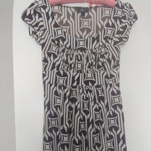 Brown Patterned Dress